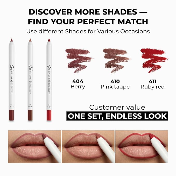 Pack of 3: Berry, Pink Taupe, Ruby Red
