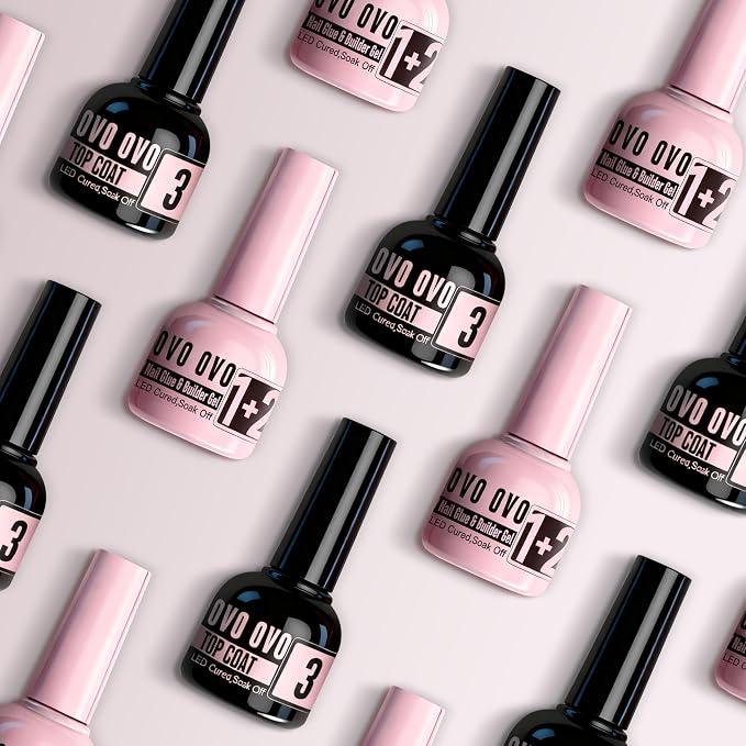 French Tips Solution_UV Nail Glue Builder Gel Top Coat Kit