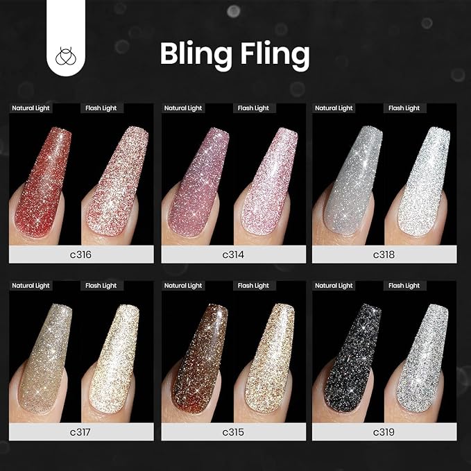 0-0-Reflective Glitter Gel Polish Set