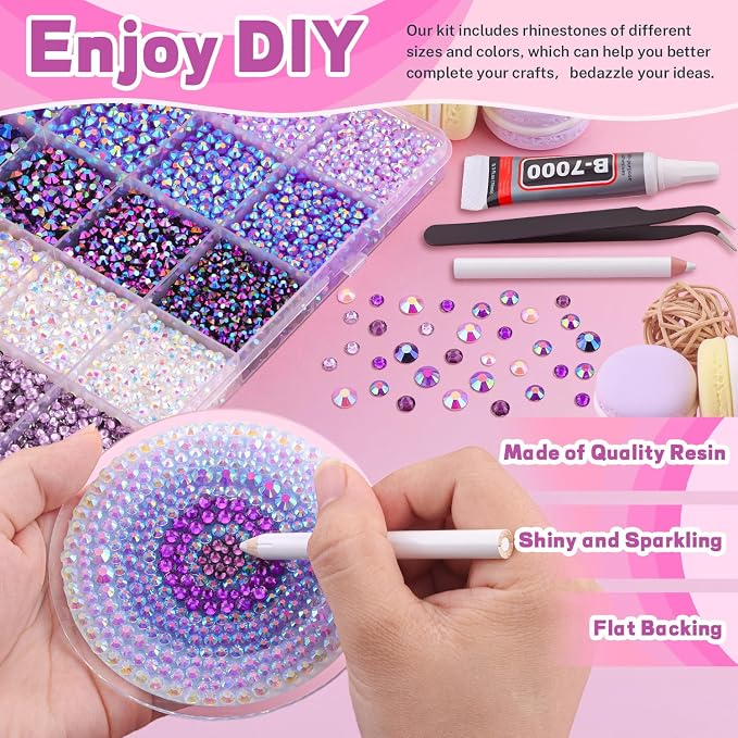 Purple Rhinestones Series
