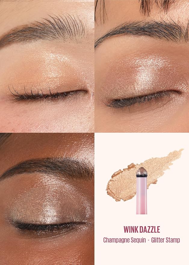 02 Champagne Sequin (champagne beige & metallic gold - shimmer)