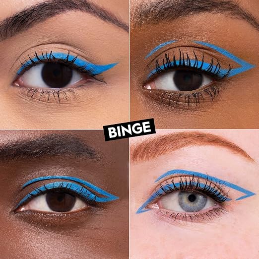 Binge - Matte Sky Blue, Brush Tip Eye Liner