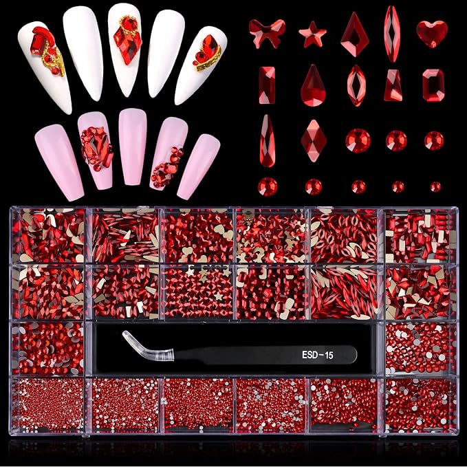Red Rhinestones