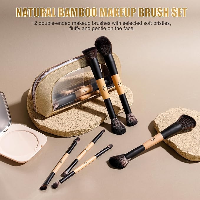 12 PCS Bamboo Matte Black