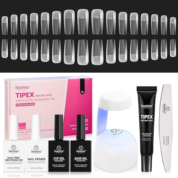 4 - Tipex Nails Kit | Long Square | 224