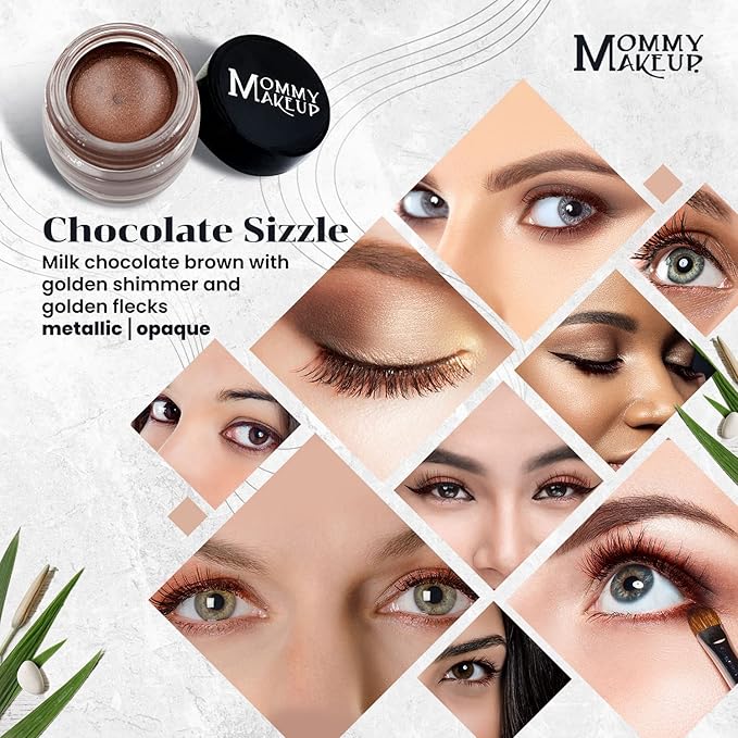 Chocolate Sizzle - Milk chocolate brown with golden shimmer and golden flecks
