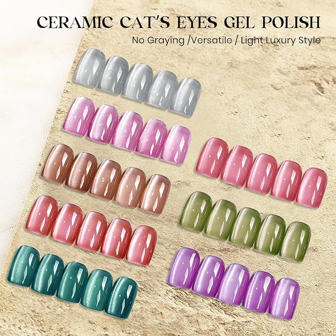 Neon Glassy Cat Eye Gel