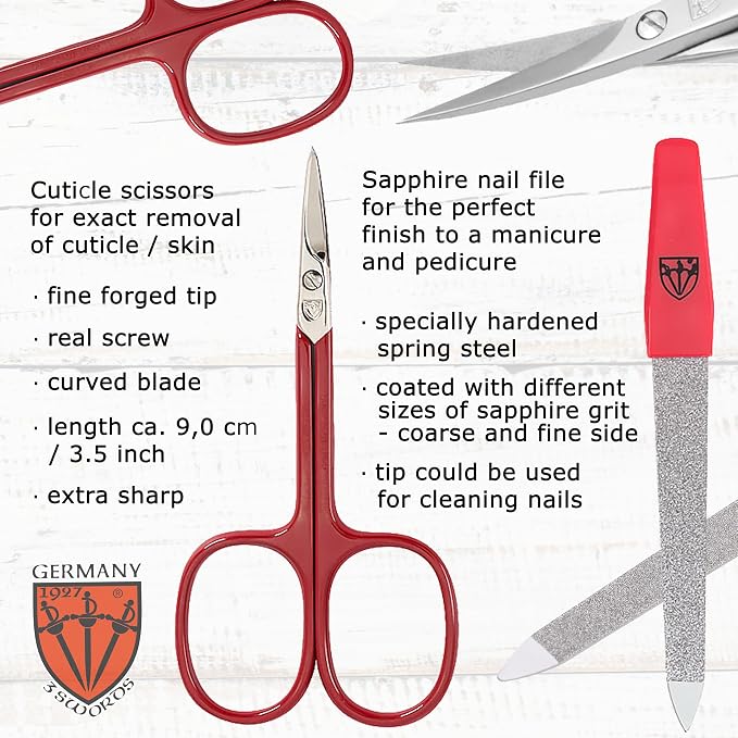 CROCO RED - CUTICLE SCISSORS