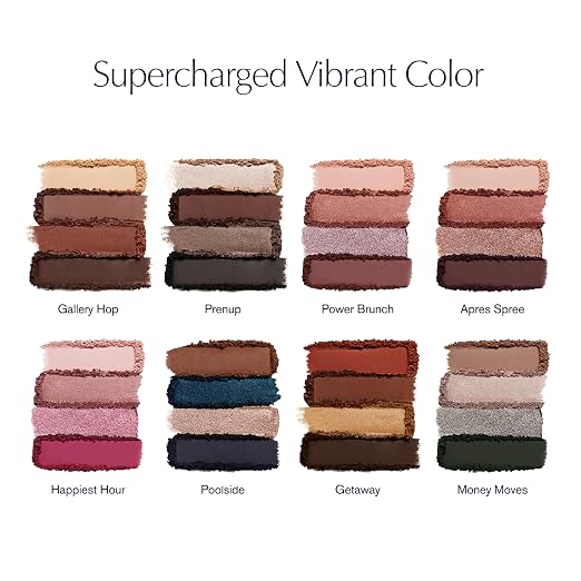 Power Brunch - Multi: warm pale peach (matte), warm rose (satin), cool lilac (shimmer) and cool Bord