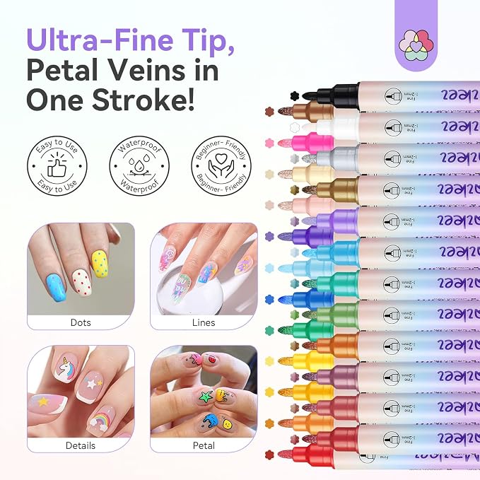 24 Colors Nail Polish Pens Set 1
