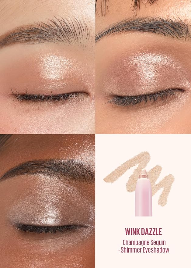 02 Champagne Sequin (champagne beige & metallic gold - shimmer)