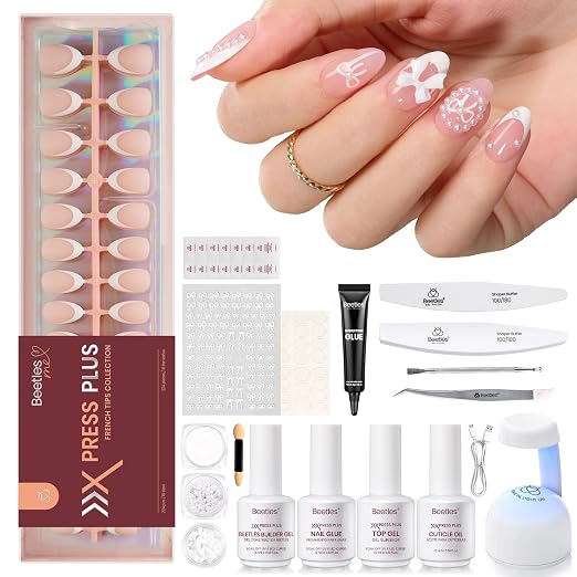 G - Press On Nail Kit | Short Amlond | DIY