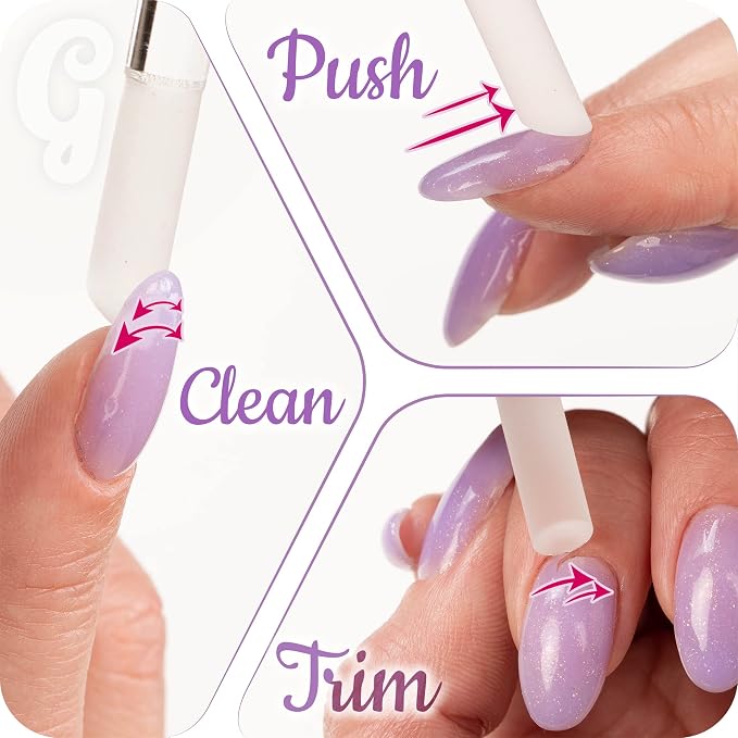 Glass Cuticle Pusher - 2 Pcs
