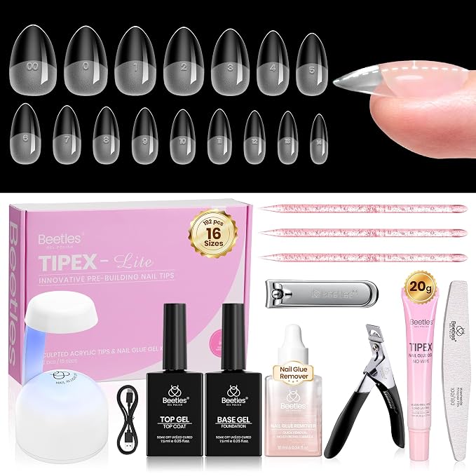 3 - Tipex Lite Nails Kit | Short Almond | 192