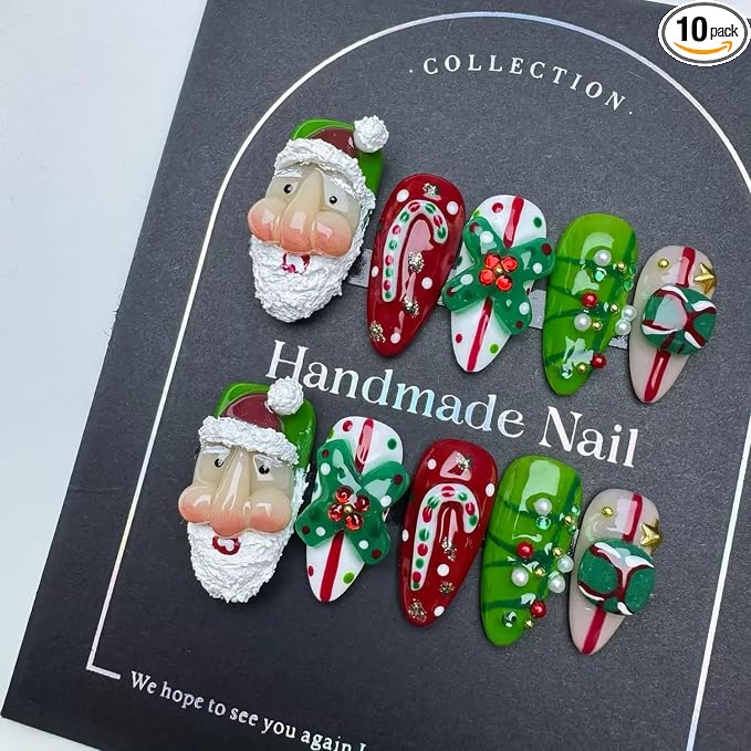 Handmade Almond Nails 21