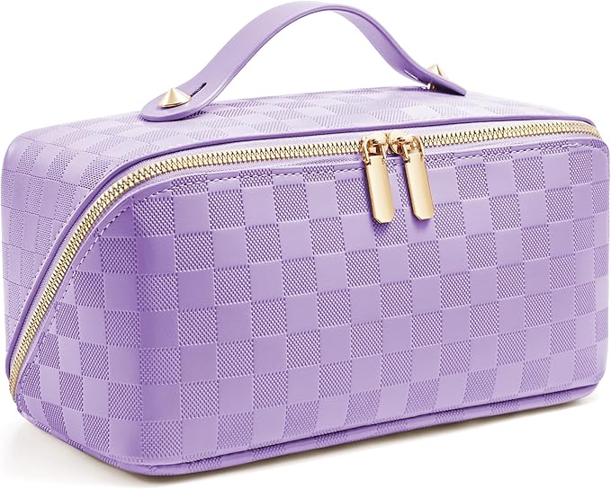 checkered purple