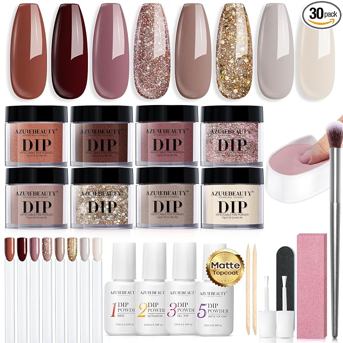 Nude Brown Glitter