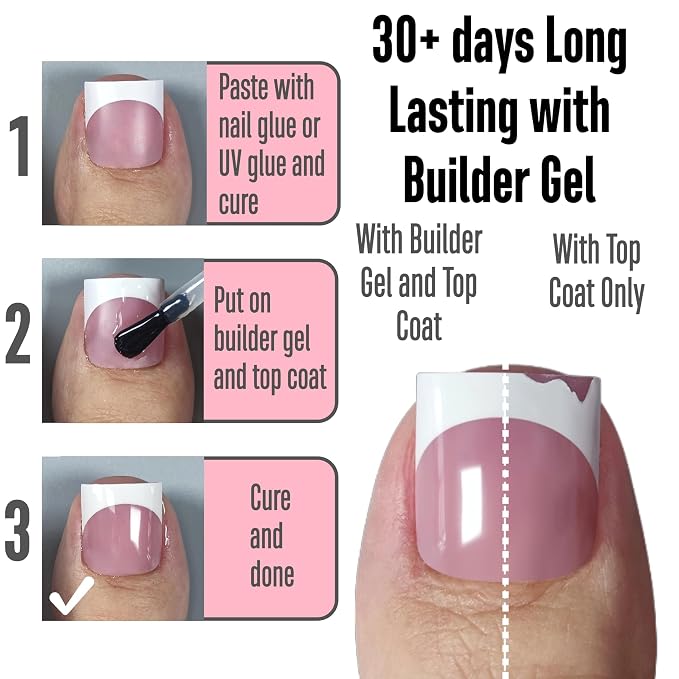 Sharp Square Toe Nail Black French Tips