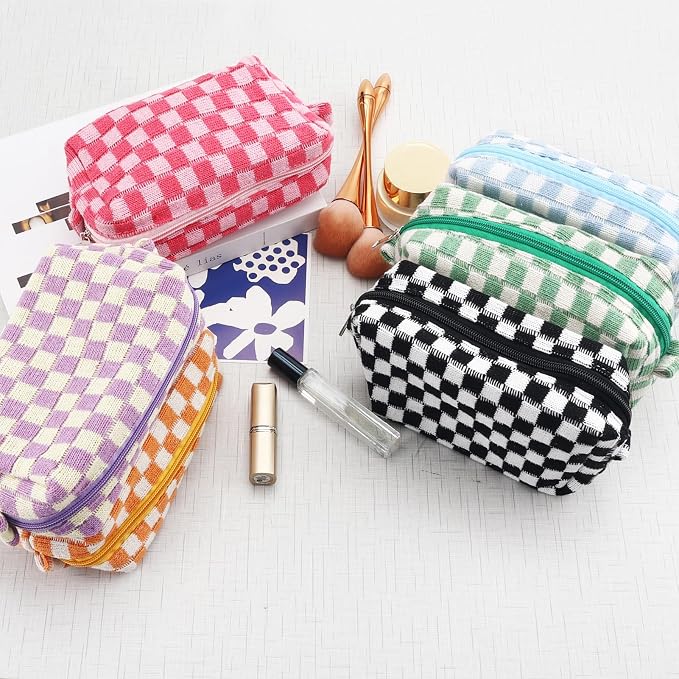 Checkered 6Pcs M Mixed Colors