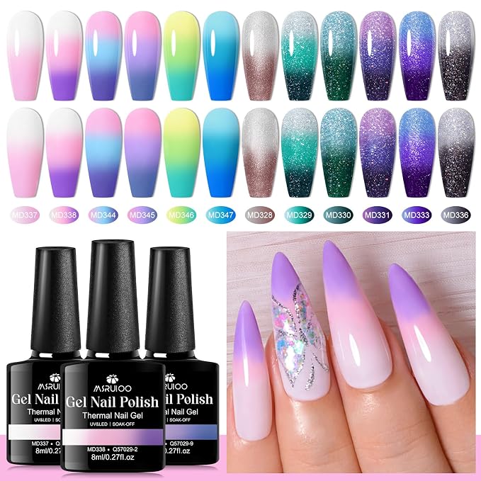 12PCS-Color Changing Gel