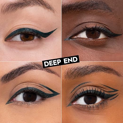 Deep End - Teal Blue Shimmer, Brush Tip Eye Liner