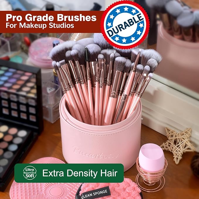 30Pcs Pearl Pink+Large Holder