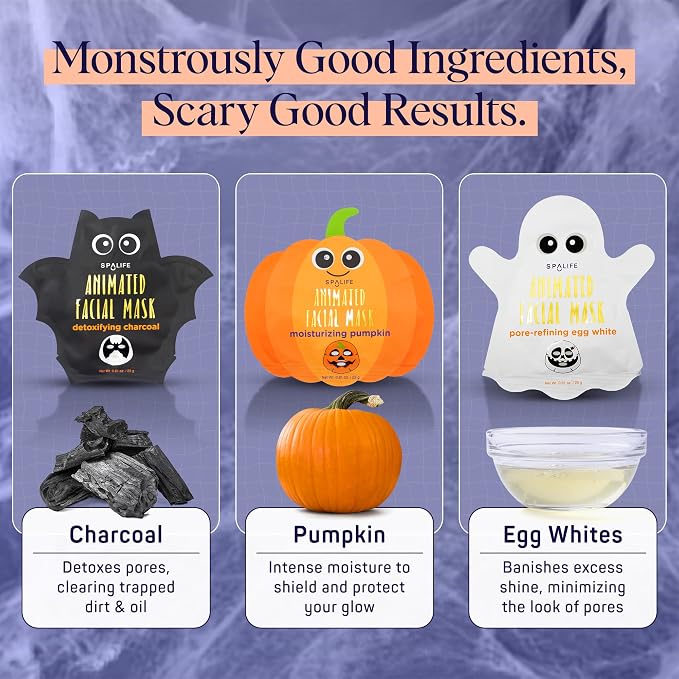 Ghost, Bat, Pumpkin