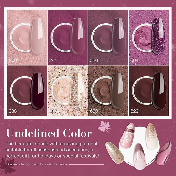 Glitter Brown Purple