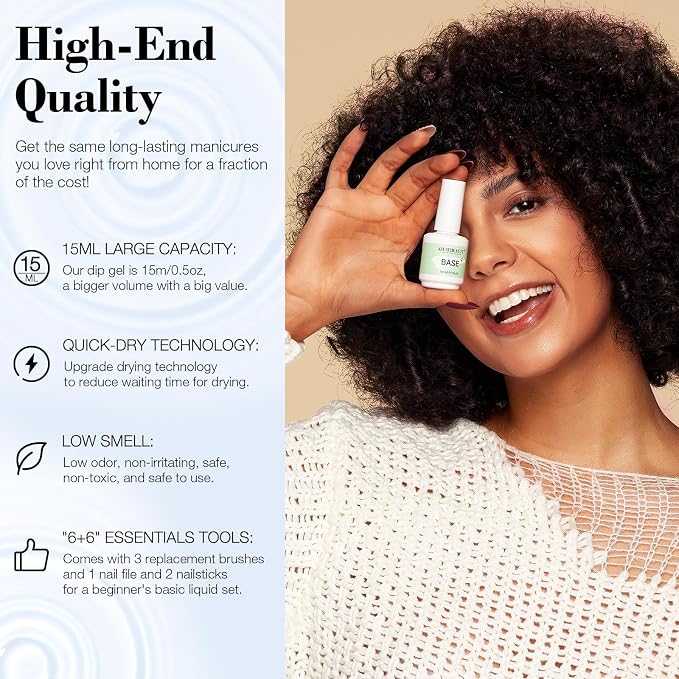 Clear 6 Pcs Dip Liquid Set