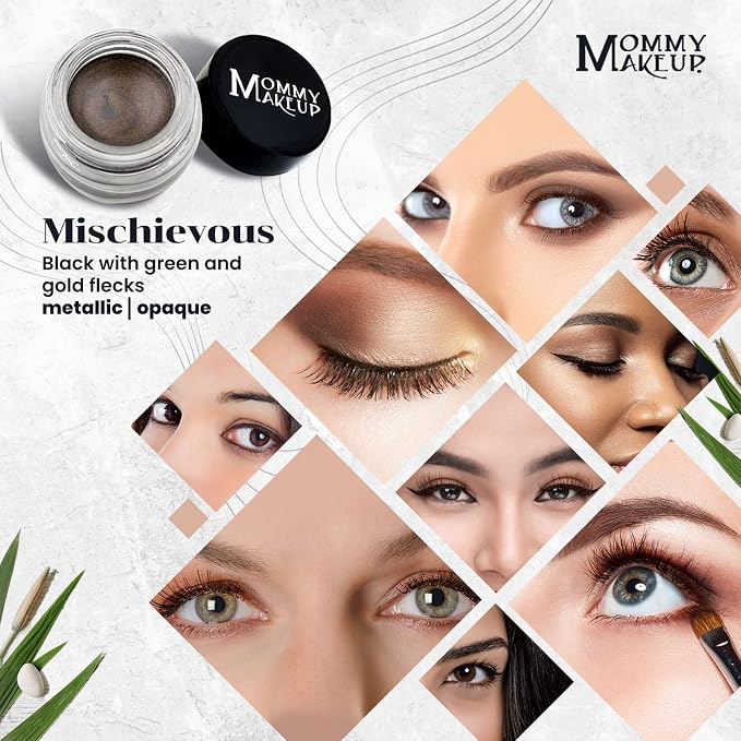 Mischievous - Black with green and gold flecks