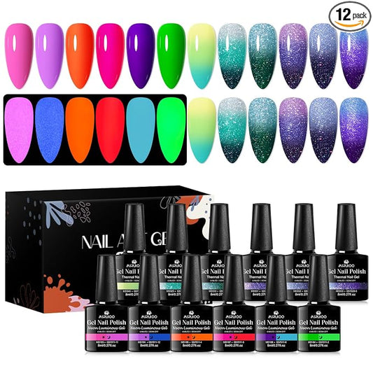 12pcs nude + color change-set4