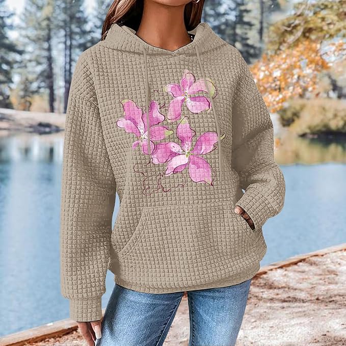 Womens Fashion Floral Print Hoodies 08