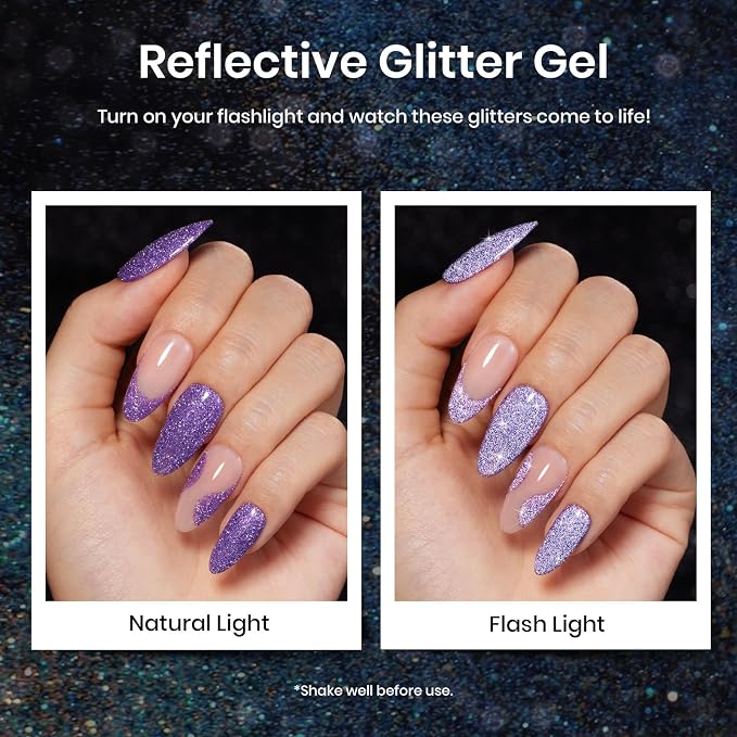 0-0-6 Colors Holographic Gel Polish Kit