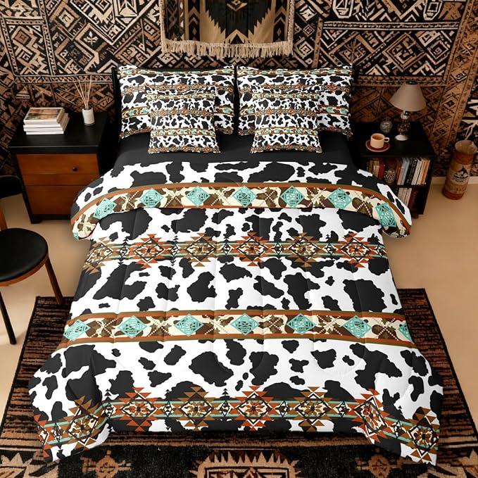 White,black,teal,orange,brown