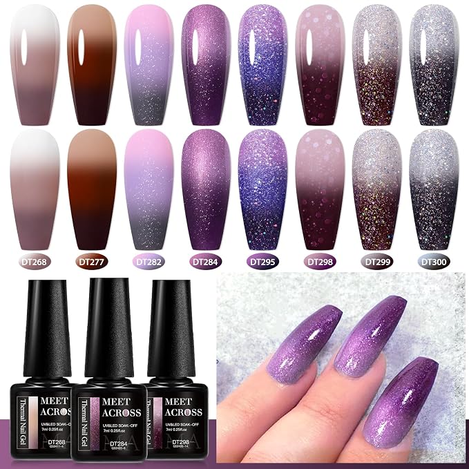 12Pcs Brown Purple