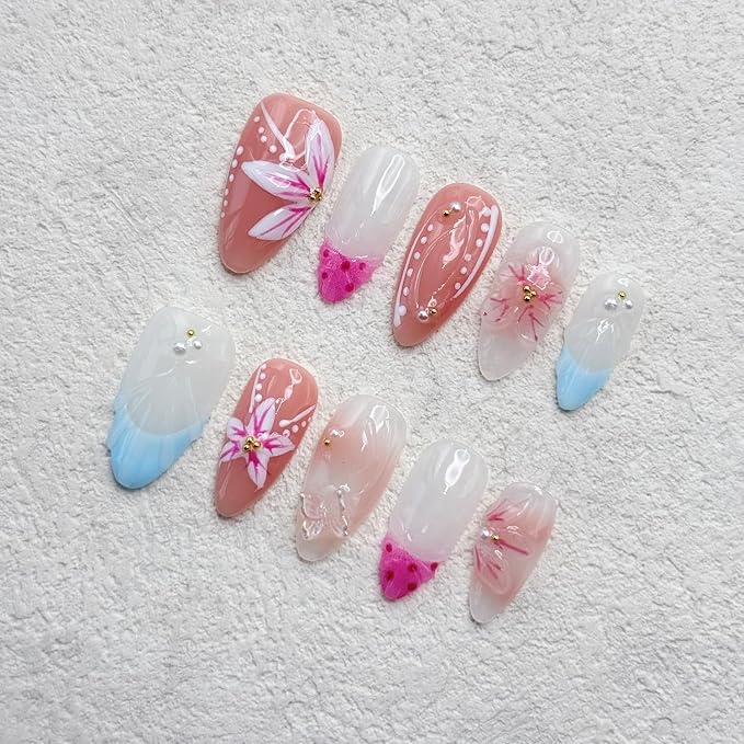 Handmade Almond Nails 20