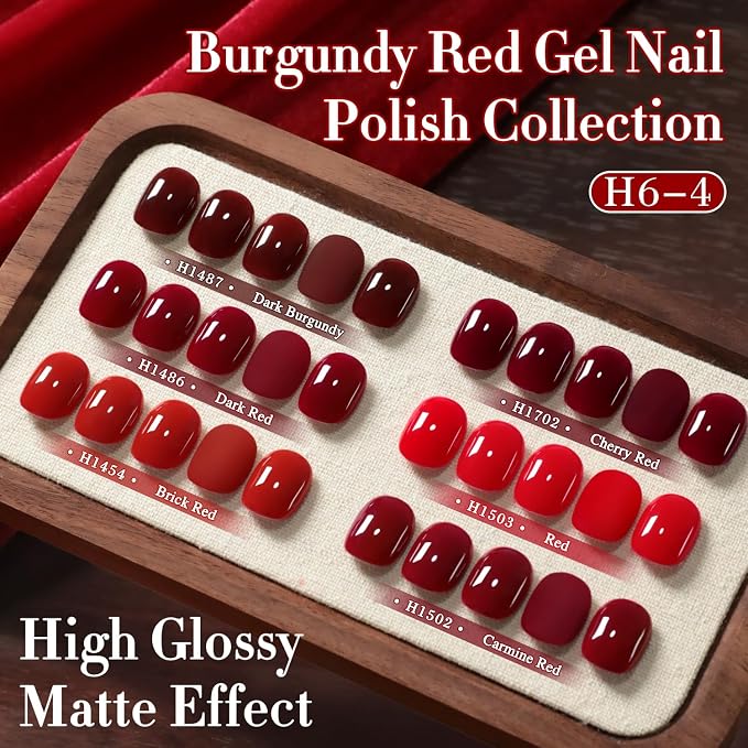 Shimmer Red Burgundy