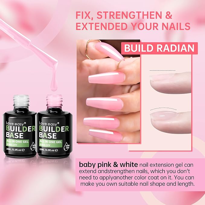 Milky White + Baby Pink