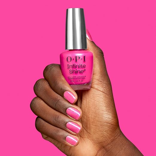 I’m Not Really an Influencer | Semi-Sheer Bright Neutral Pink Fuchsia with Glitter