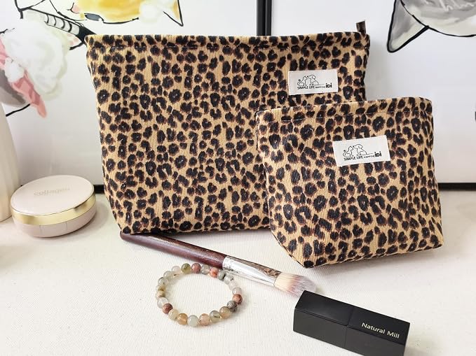 LG-Brown Leopard Corduroy-Large