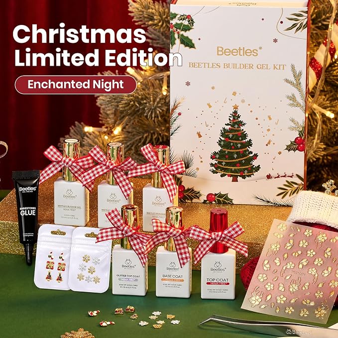 B5-HEMA Free|White Red Glitter