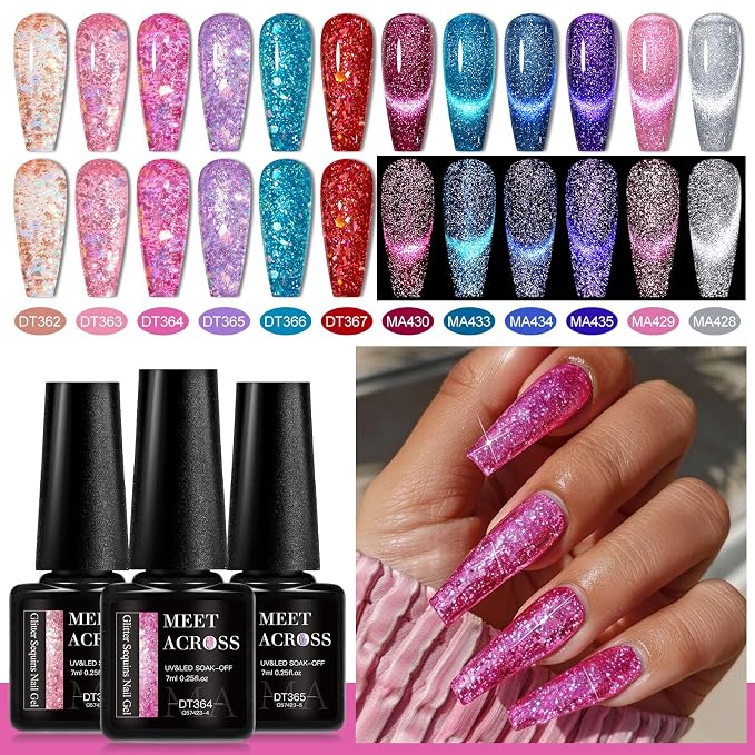 12 Colors Glitter Sequins Series