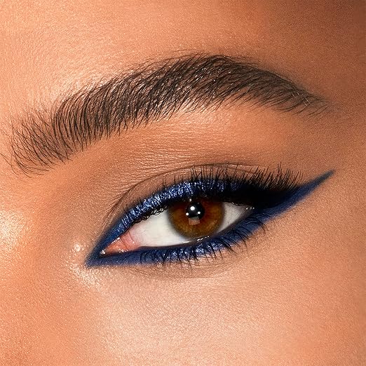 Super Blue - radiant blue shimmer, matte deep navy
