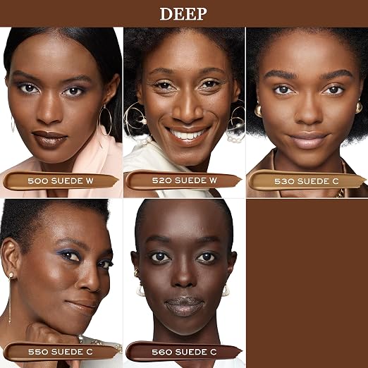 550 Suede C: deep skin with cool undertones