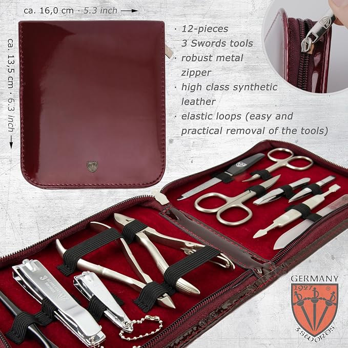 BURGUNDY - LAQUERED SYNTHETIC LEATHER