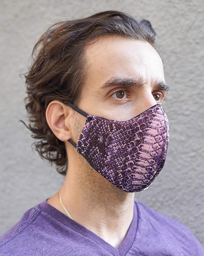 Iridescent Purple Python Mask