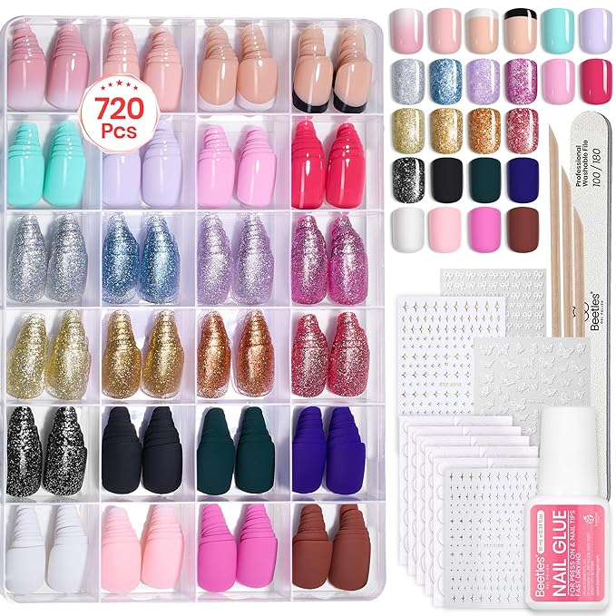 G - Nail Kit | Short Square | Prism Pop 720PCS