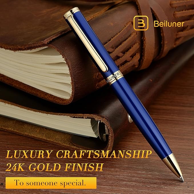 Blue and 24K Gold Finish