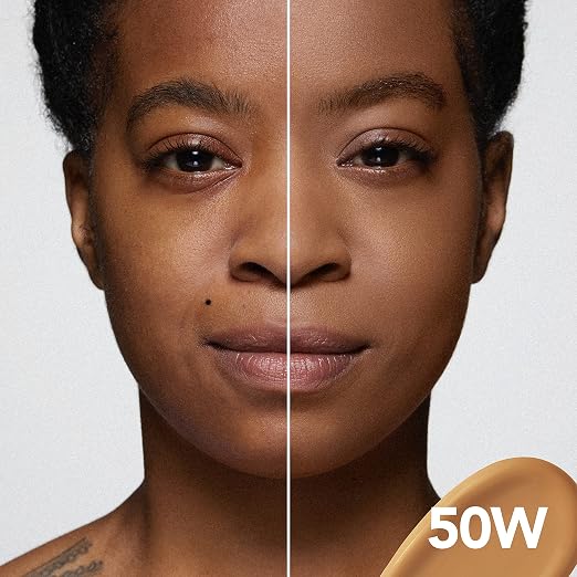 50W: Tan skin with warm, yellow undertones