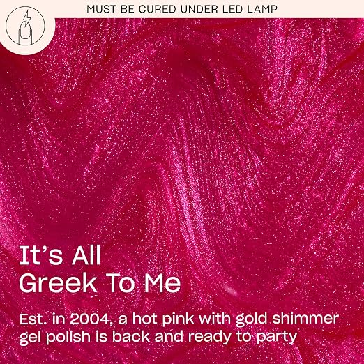 It’s All Greek to Me | Opaque Bright Fuchsia Pink Shimmer